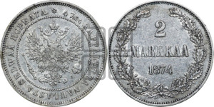 2 марки 1874 года S