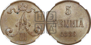 5 пенни 1889 года