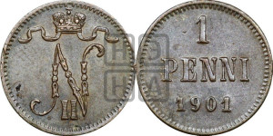 1 пенни 1901 года