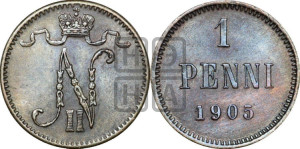 1 пенни 1905 года