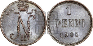 1 пенни 1905 года