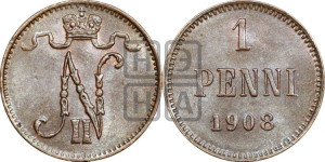 1 пенни 1908 года