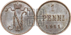1 пенни 1911 года