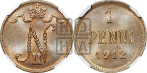1 пенни 1912 года