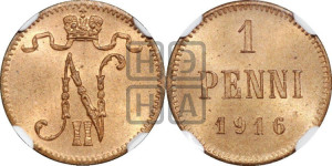 1 пенни 1916 года