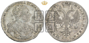 1 рубль 1727 года (Портрет вправо, Московский тип)