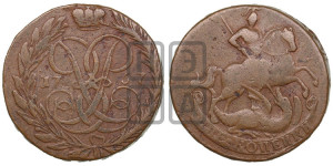 2 копейки 1757 года (гурт “ЕКАТЕРИНБУРГСКОГО ДВОРА”)