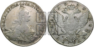 1 рубль 1773 года СПБ/ѲЛ ( СПБ, без шарфа на шее)