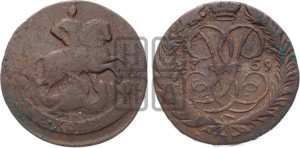 2 копейки 1759 года (гурт “ЕКАТЕРИНБУРГСКОГО ДВОРА”)
