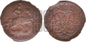 2 копейки 1761 года (гурт сетчатый)