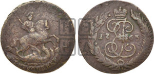 2 копейки 1763 года СПМ (СПМ, Санкт-Петербургский монетный двор)