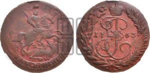 2 копейки 1763 года ММ (ММ, Красный  монетный двор)