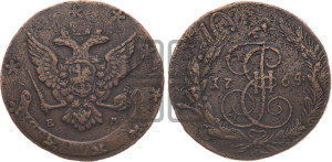 5 копеек 1764 года ЕМ (ЕМ, Екатеринбургский монетный двор)