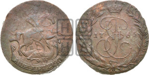 2 копейки 1765 года ЕМ (ЕМ, Екатеринбургский монетный двор)