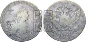 1 рубль 1775 года ММД/СА ( MMД, без шарфа на шее)