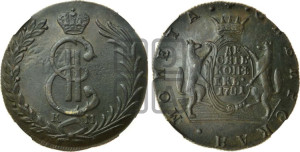 10 копеек 1781 года КМ (для Сибири)
