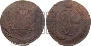 5 копеек 1788 года СПМ (СПМ, Санкт-Петербургский монетный двор)