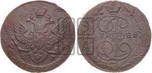 5 копеек 1788 года ЕМ (ЕМ, Екатеринбургский монетный двор)