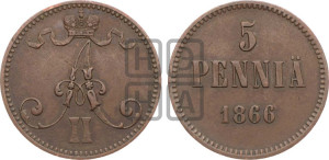 5 пенни 1866 года