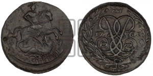 2 копейки 1761 года (гурт сетчатый)