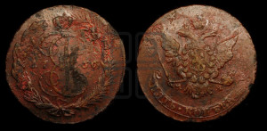 5 копеек 1766 года ММ (ММ, Красный  монетный двор)