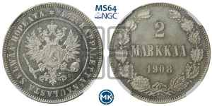 2 марки 1908 года L