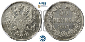 50 пенни 1908 года L