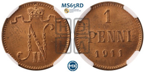 1 пенни 1911 года