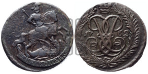 2 копейки 1762 года (гурт сетчатый)