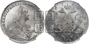1 рубль 1774 года СПБ/ѲЛ ( СПБ, без шарфа на шее)