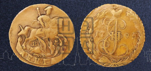 Денга 1795 года ЕМ (ЕМ, Екатеринбургский монетный двор)