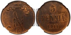 5 пенни 1911 года