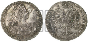 Полтина 1729 года (Московский тип, бюст внутри надписи)