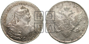 1 рубль 1737 года (портрет работы Гедлингера)