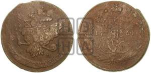 5 копеек 1764 года ЕМ (ЕМ, Екатеринбургский монетный двор)