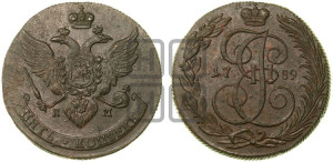 5 копеек 1789 года КМ (КМ, Сузунский монетный двор)