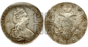 1 рубль 1780 года СПБ/ИЗ (новый тип)