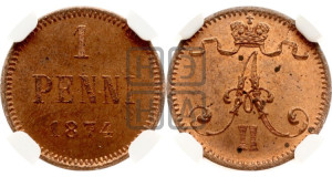 Пенни 1874 года
