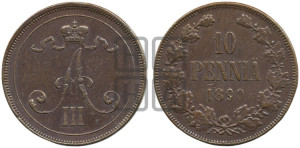 10 пенни 1890 года