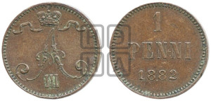 1 пенни 1882 года