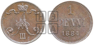 1 пенни 1884 года