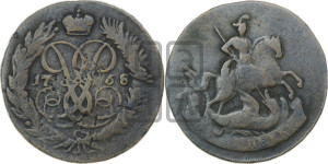 2 копейки 1758 года (гурт сетчатый)