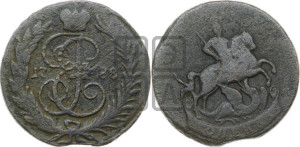1 копейка 1788 года ММ (ММ или без букв, Красный  монетный двор)