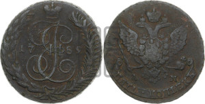 5 копеек 1789 года АМ (АМ, Аннинский монетный двор)