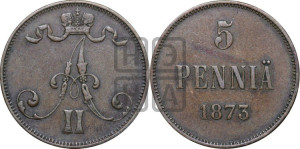 5 пенни 1873 года