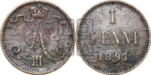 1 пенни 1891 года