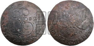 5 копеек 1782 года ЕМ (ЕМ, Екатеринбургский монетный двор)