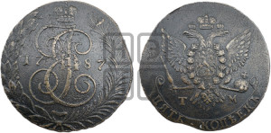 5 копеек 1787 года ТМ (ТМ, Таврический монетный двор)