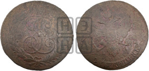 5 копеек 1793 года ЕМ (Павловский перечекан)
