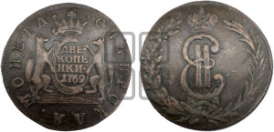 2 копейки 1769 года КМ (для Сибири)